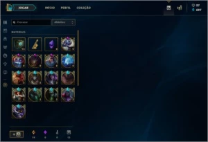 CONTA LVL 144, ELO PLATINA, 72 SKINS - League of Legends LOL