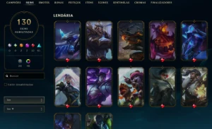 Conta Lol - Full Acesso - Lv 260 + 130 Skins - League of Legends