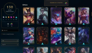 Conta Lol - Full Acesso - Lv 260 + 130 Skins - League of Legends