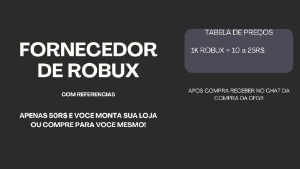 Grupo De Fornecedores Robux