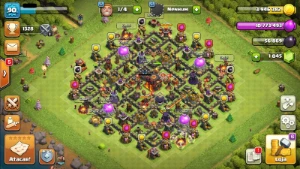 clash of clans cv 10 BARATO QUASE FULL
