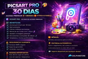 Picsart Pro 30 Dias 🎨 | Acesso Premium ⚡ + Brindes 🎁 - Assinaturas e Premium