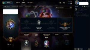 conta league of legends skin vitoriosa Graves e Oriana LOL