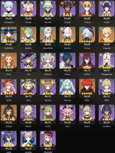 AR 60 a melhor conta do site vem ver - Genshin Impact