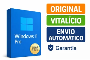 Licença Windows 11 Pro Original - Chave Digital Envio Rápido - Softwares e Licenças
