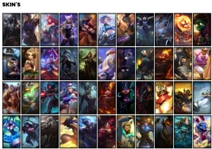 Conta prata 3 com 141 Champs e 163 Skins + 1 Prestigio - League of Legends LOL