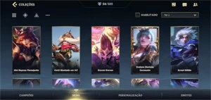 Conta Wild Rift 24 Skins - League of Legends: Wild Rift LOL WR
