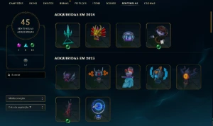 CONTA LEAGUE DE 2012 4K INVESTIDOS 661 SKINS PEAK ELO MESTRE - League of Legends LOL