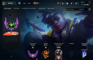 Conta LoL Mestre Top 202 PdL 56% WR Top 1 Ekko Br