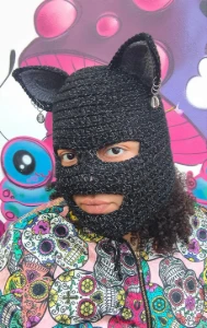 Balaclava cat gray