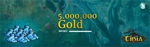 5.000.000 Gold - TIBIA - Retro Open PvP