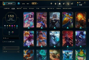 Ferro 1 com 150 Champs e 150 Skins ( ADC / MID / TOP ) - League of Legends LOL