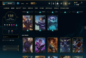 Ferro 1 com 150 Champs e 150 Skins ( ADC / MID / TOP ) - League of Legends LOL