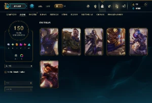 Ferro 1 com 150 Champs e 150 Skins ( ADC / MID / TOP ) - League of Legends LOL