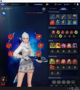 Arqueira Lvl 104 | 185K Poder | 2 Pets Lendários | 19 Épicos - MIR4