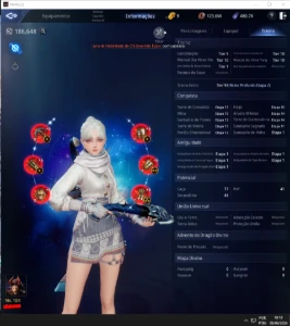 Arqueira Lvl 104 | 185K Poder | 2 Pets Lendários | 19 Épicos - MIR4