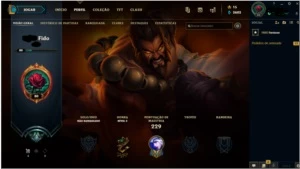CONTA PLATINA S9 - League of Legends LOL