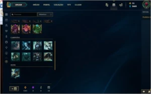 CONTA PLATINA S9 - League of Legends LOL