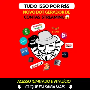 Gerador De Contas Streaming Ilimitado (Use Ou Revenda) - Others
