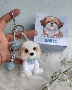 Chaveiro Personalizado em Crochê - Artesanato e Personalizados