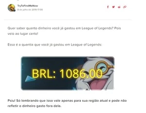 Conta de lol com 1k investidos + conta de val com 2k - League of Legends