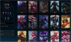 Conta League of Legends 376 Skins LOL