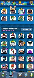 Conta Nivel Alto, Clash Royale, com muitas cartas nivel alto