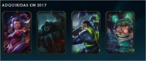 Conta de LeagueOfLegends 79 Champs e 40 skins gold4 - League of Legends LOL