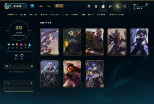 Unranked com TODOS os Champs e 99 Skins ( ADC / SUP / JG ) - League of Legends LOL