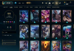 Unranked com TODOS os Champs e 99 Skins ( ADC / SUP / JG ) - League of Legends LOL