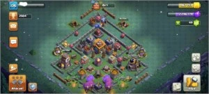 Conta de Clash of Clans CV10 - RAINHA 34 - OBSTACULOS RAROS