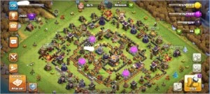 Conta de Clash of Clans CV10 - RAINHA 34 - OBSTACULOS RAROS