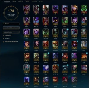 ACC LOL|PRATA|LVL 64|48 CHAMP|HONRA 5|SKINS-ICONS-EMOTES| - League of Legends