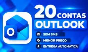 20X Contas Email Outlook + Entrega Imediata - Emails