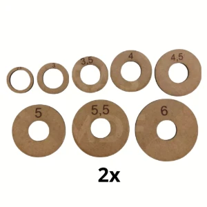 Kit 16 Gabarito para Corte de Adesivos e Tags Redondos