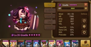 Conta Starter com LD Giselle - Summoners War