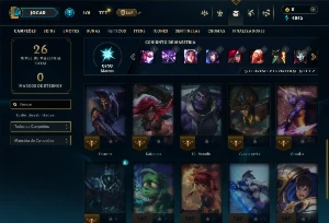 Conta bronze 1 com 25 campeões e 2 skins - League of Legends LOL