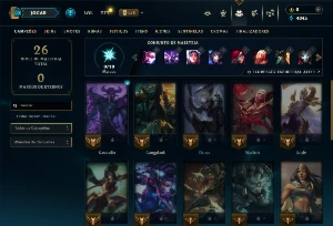 Conta bronze 1 com 25 campeões e 2 skins - League of Legends LOL