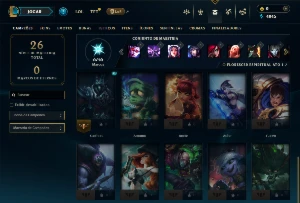 Conta bronze 1 com 25 campeões e 2 skins - League of Legends LOL