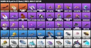 Conta Fortnite Com 11.500 V-Bucks Gastos E 72 Skins