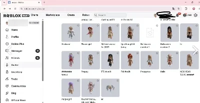 Conta feminina com mais de 20mil robux gastos - Roblox