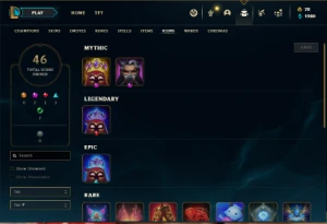 Conta ouro 4 com 46 Champs e 10 Skins (SERVIDOR DA EUROPA) - League of Legends LOL