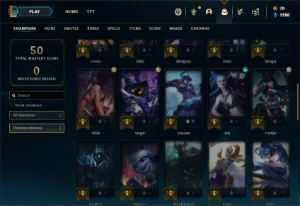Conta ouro 4 com 46 Champs e 10 Skins (SERVIDOR DA EUROPA) - League of Legends LOL