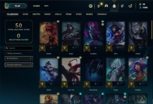 Conta ouro 4 com 46 Champs e 10 Skins (SERVIDOR DA EUROPA) - League of Legends LOL