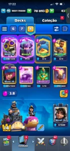 Conta clash Royale, nível 14 com 9 anos de jogo