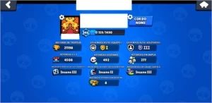 Vendo Conta Brawl Stars com 21.000 Troféus e 39 Brawlers