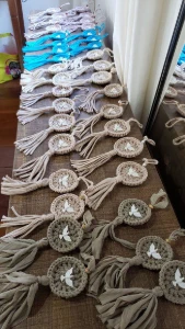 Mandala Divino Espírito Santo em Fio de Malha - Artesanato e Personalizados