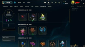 GOLD IV 239 SKINS - League of Legends LOL