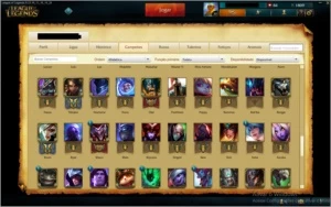 conta league of legends LOL