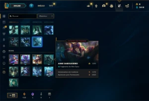 Platina 4 com 26 Champs e 2 Skins + 20 Espolios - League of Legends LOL